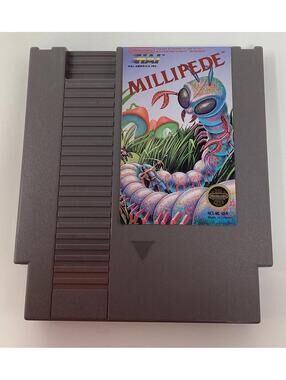 Millipede NES Nintendo Cartridge 1988 Arcade Classic Atari Shooter Tested